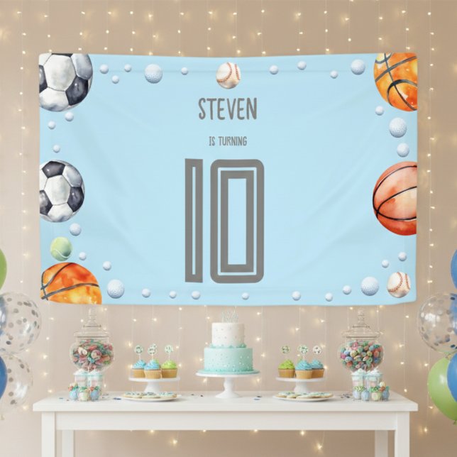 Ball Sports Kindergeburtstag Banner (Von Creator hochgeladen)