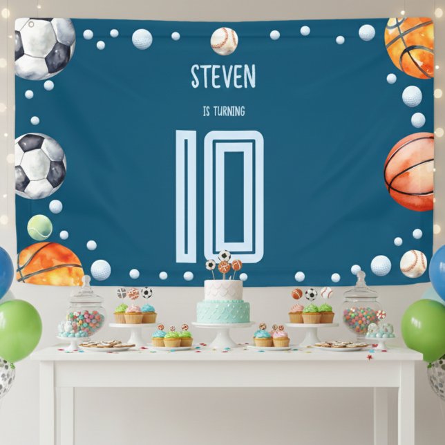 Ball Sports Kindergeburtstag Banner (Von Creator hochgeladen)