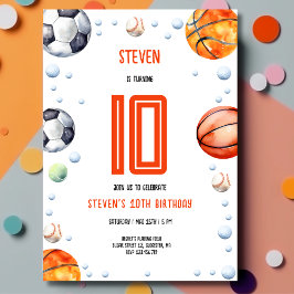 Ball Sports Kindergeburtstag Einladung