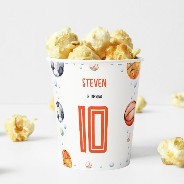 Ball Sports Kindergeburtstag Pappbecher (Von Creator hochgeladen)