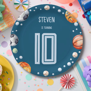 Ball Sports Kindergeburtstag Pappteller