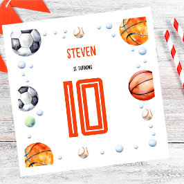 Ball Sports Kindergeburtstag Serviette