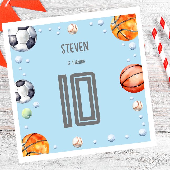 Ball Sports Kindergeburtstag Serviette (Von Creator hochgeladen)