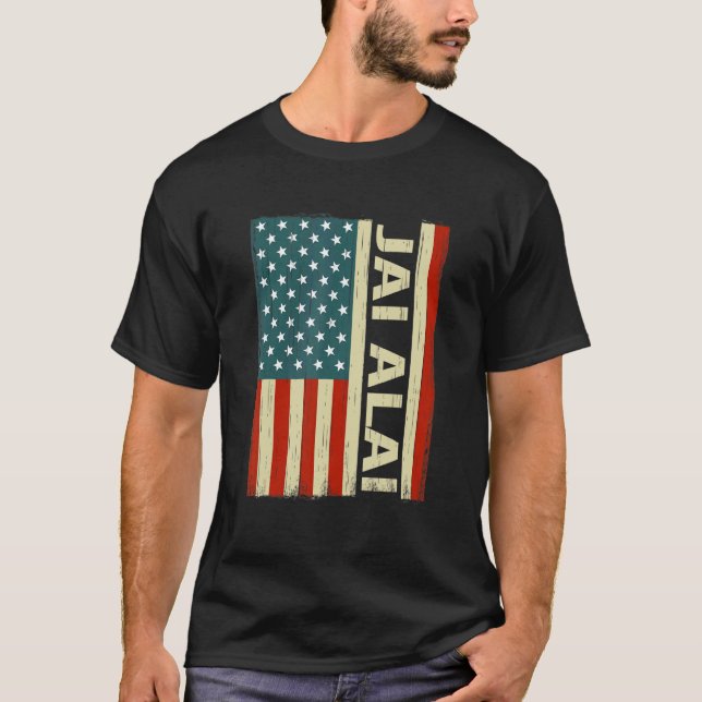 ball sports usa flag jai alai player jai alai T-Shirt (Vorderseite)