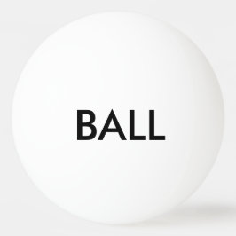 BALL - Staat das offensichtliche - plus Hilfe Tischtennisball