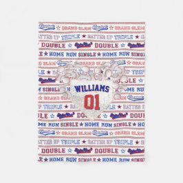 Ball Stitch - Baseball Fleecedecke