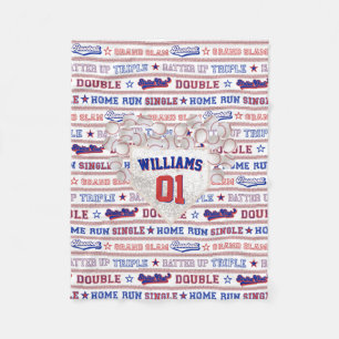 Ball Stitch - Baseball Fleecedecke