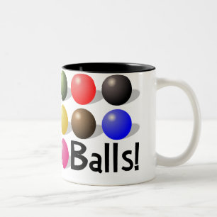 Ball-Tasse für Snooker Spieler und ALLE! Zweifarbige Tasse