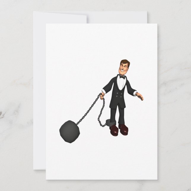 Ball und Kette 2 Einladung (Vorderseite)