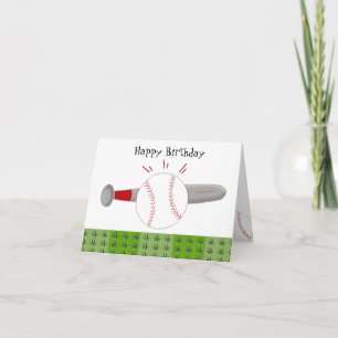 Ball und Schläger Alles Gute zum Geburtstag Karte
