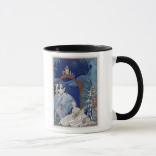 Ball unter dem blauen Mond, Illustration für Tasse
