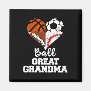 Ball Urgroßmutter Fußball Fußball Baseball Korb Magnet