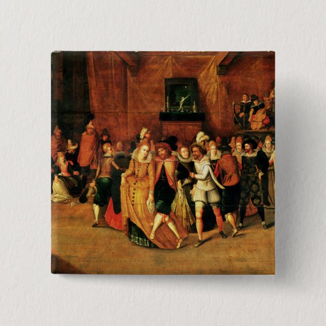 Ball während der Herrschaft von Henri III, Button (Vorderseite)