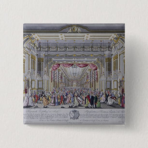 Ball, welche der Krönung von Leopold folgt Button