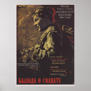 "Ballade eines Soldaten" sowjetischer Film 1961 Poster