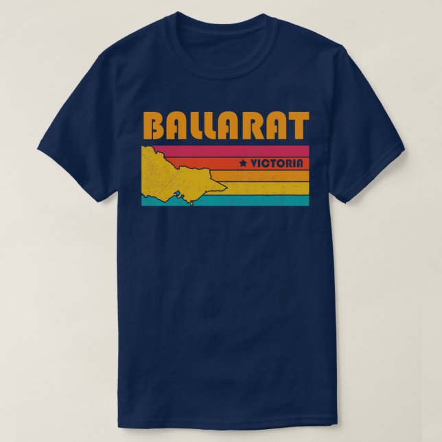 Ballarat Victoria Vintag Distressed Souvenir T-Shirt (Design vorne)