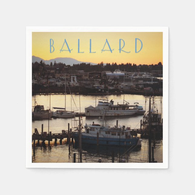 Ballard Boote Serviette (Vorderseite)