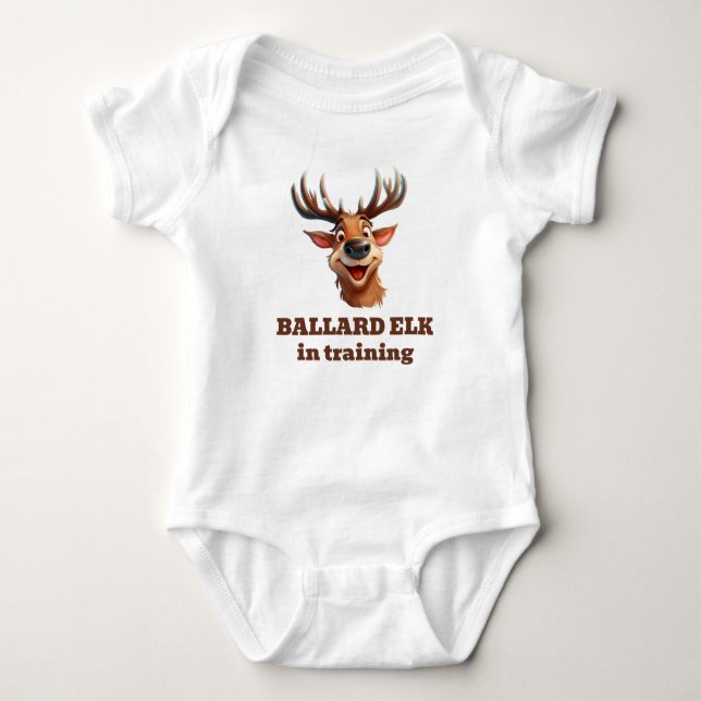 Ballard Elk in der Ausbildung Baby Strampler (Vorderseite)