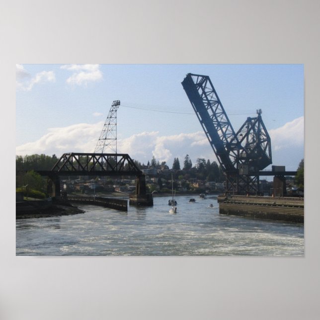 Ballard Locks - Seattle, WA Poster (Vorne)