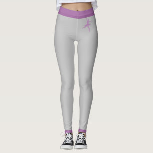 Ballarina Pink & Grau Design 1 Leggings
