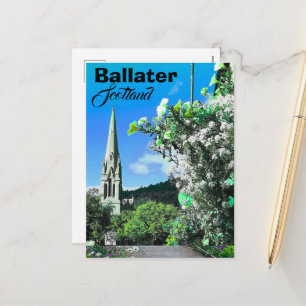 Ballater Schottland Reise Postkarte Erinnerungs