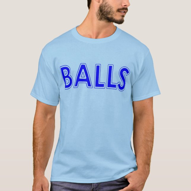 BÄLLE BLAU T-Shirt (Vorderseite)