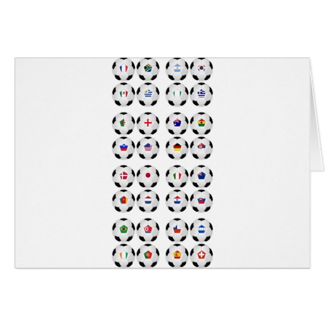 Bälle mit Flaggen (Vorderseite (Horizontal))