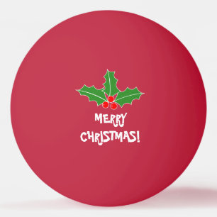 Bälle pong Klingeln der frohen Weihnachten für Tischtennisball