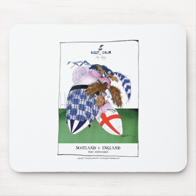 Bälle Schottlands V England, tony fernandes Mousepad (Vorne)