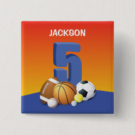 Bälle zum 5. Geburtstag Button