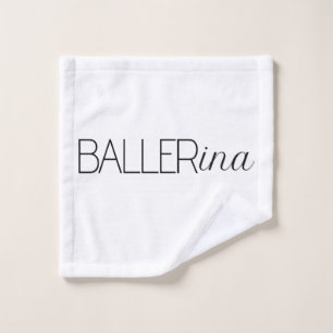 "Baller" Ballerina Waschlappen