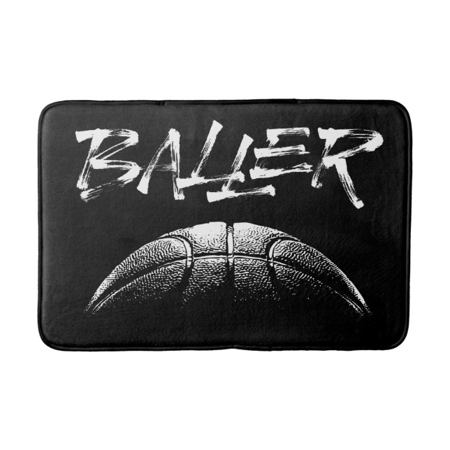 Baller (Basketball) Badematte (Vorderseite)