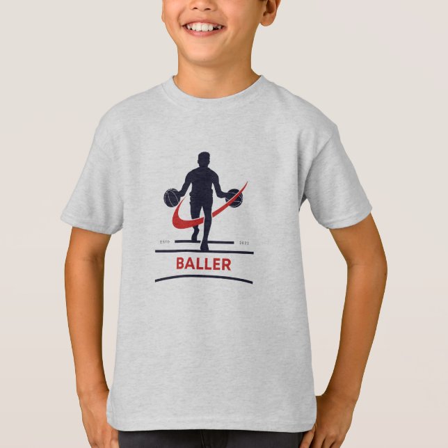 Baller - Basketball Design für Kids T-Shirt (Vorderseite)