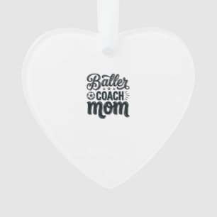Baller Coach Mom Vintage Fußball Shirt Design_1 Ornament
