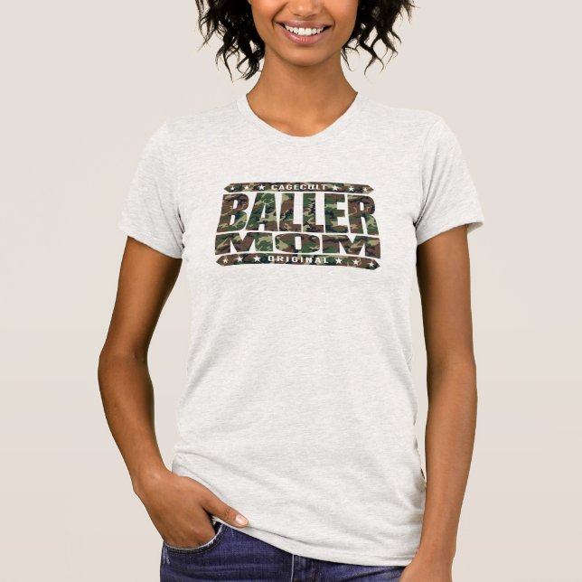 BALLER MAMA - ich bin Gangster-inländische T-Shirt (Vorderseite)