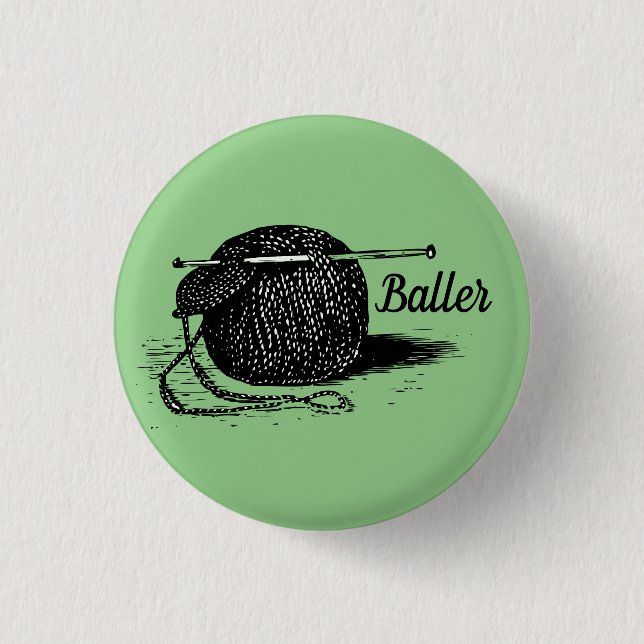 Baller mit Garnen Button (Vorderseite)