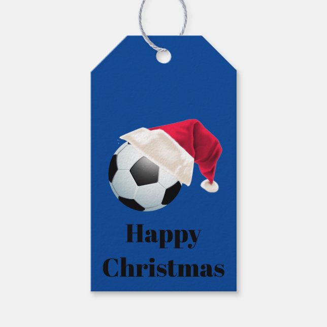 Baller Weihnachtsfußball Fußball Weihnachtssport Geschenkanhänger (Vorderseite)