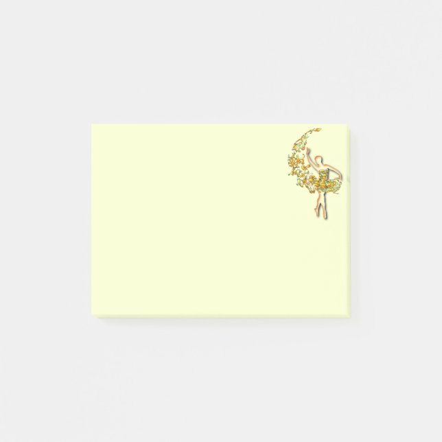 Ballerina 04 post-it klebezettel (Vorderseite)