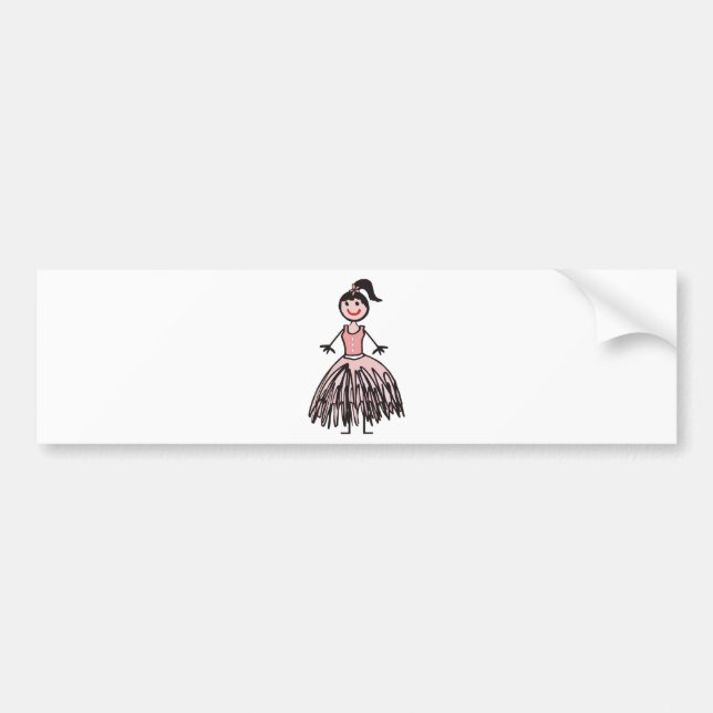 Ballerina 1 autoaufkleber (Vorne)