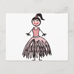 Ballerina 1 postkarte