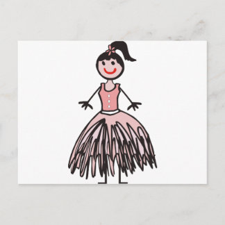 Ballerina 1 postkarte