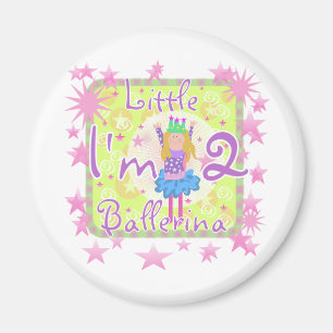 Ballerina 2. Geburtstag - Hemden und Geschenke Magnet