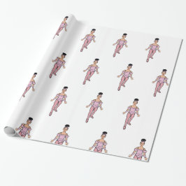 Ballerina 30 x 6 Fuß, glänzendes Wrapping Paper #4 Geschenkpapier
