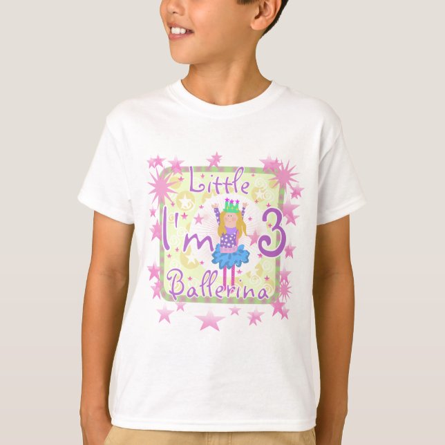 Ballerina 3. Geburtstag - Tshirts und Geschenke (Vorderseite)