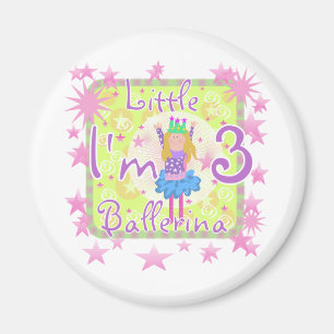 Ballerina-3. Geburtstags-T-Shirts und Geschenke Magnet