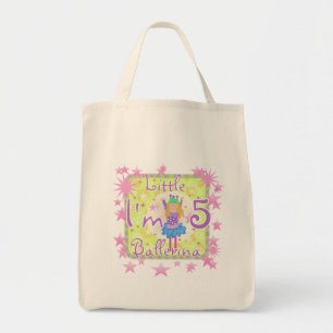 Ballerina 5th Birthday Shirts und Geschenke Tragetasche
