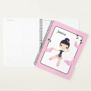 Ballerina 6 Niedlich Dance Girl Planner Planer