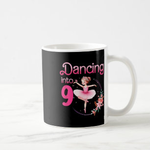 Ballerina 9. Geburtstagsparty Ballet Kaffeetasse
