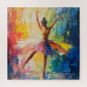 Ballerina Abstrakte Kunst Puzzle