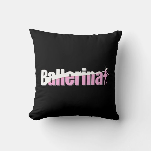 Ballerina - Abstraktes Ballett Kissen (Vorderseite)